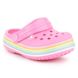 Crocs Crocband Rainbow Glitter Clg K 206151-669 rose 1 Crocs Crocband Rainbow Glitter Clg K 206151-669 rose 1