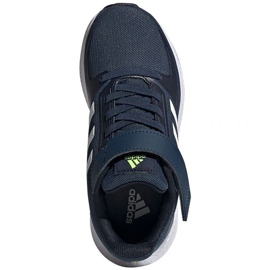 Chaussures Adidas Runfalcon 2.0 C Jr FZ0110 blanche bleu marin 1