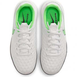 Nike Tiempo Legend 8 Tf Academy Jr AT5736-030 chaussures de football noir, blanc/ivoire blanc 1