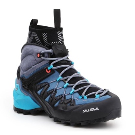 Chaussures de trekking Salewa Ws Wildfire Edge Mid Gtx W 61351-8975 bleu 1