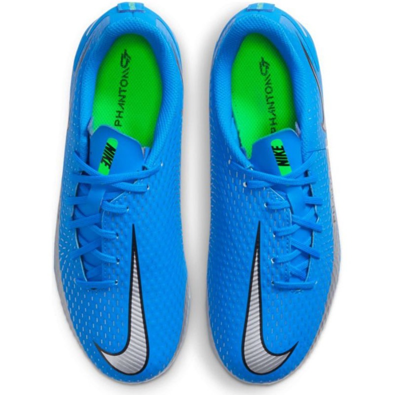 Nike Phantom Gt Academy FG / MG Jr CK8476 400 chaussures de football bleu bleu 1