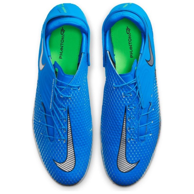 Nike Phantom Gt Academy Flyease Mg M DA2835 400 chaussures de football bleu bleu 1