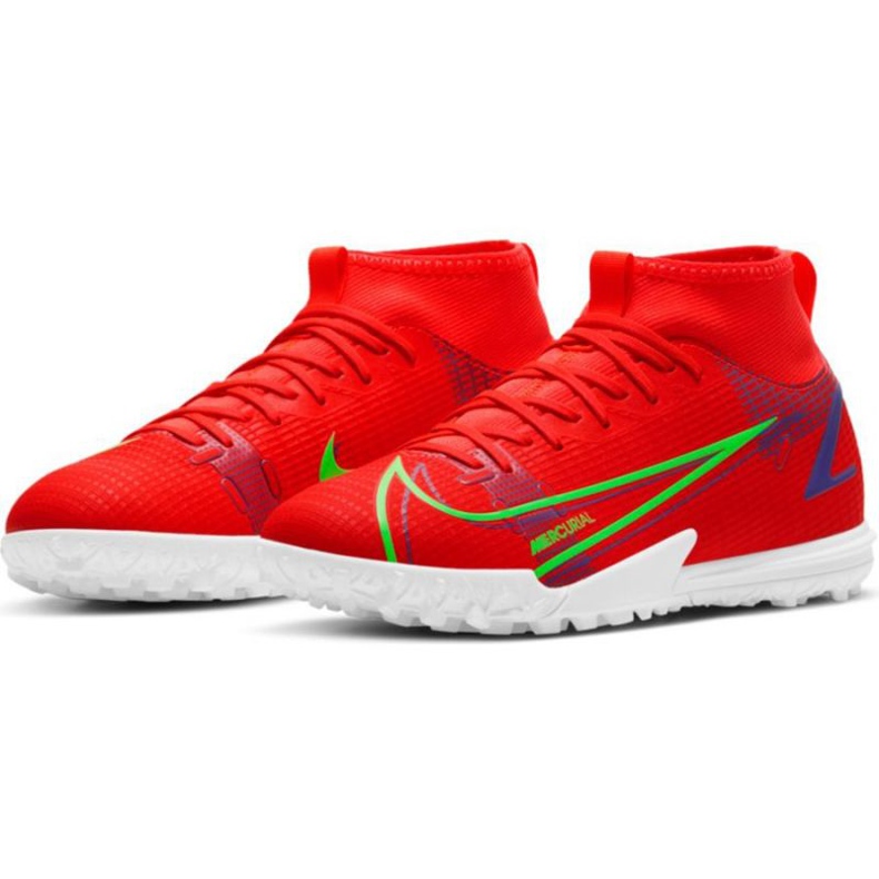 Chaussure de football Nike Mercurial Superfly 8 Academy Tf Jr CV0789 600 rouge oranges et rouges 1