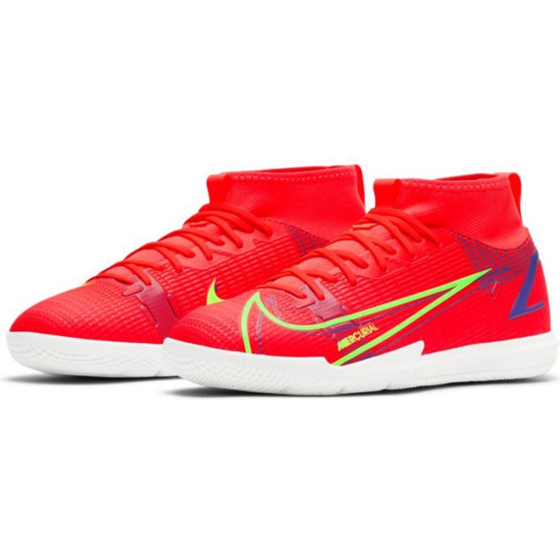 Nike Mercurial Superfly 8 Academy Ic Jr CV0784 600 chaussures de football rouge oranges et rouges 1 Nike Mercurial Superfly 8 Academy Ic Jr CV0784 600 chaussures de football rouge oranges et rouges 1