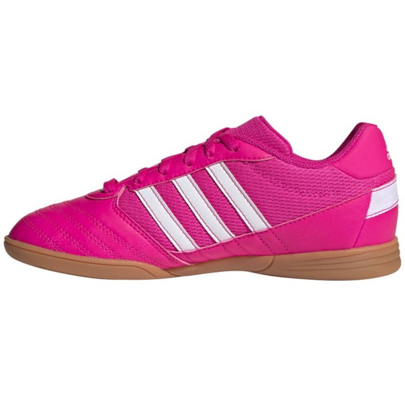 Chaussures de football Adidas Super Sala Jr G55911 rose, blanc roses et violets 1