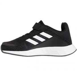 Chaussures Adidas Duramo Sl C Jr FX7314 blanche le noir 1