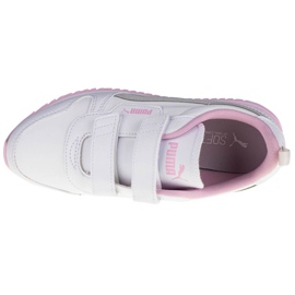 Puma R78 Sl V Ps Jr 374429-04 blanche rose 2