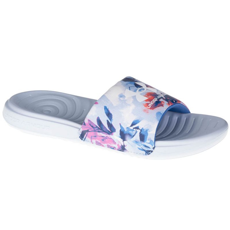 Under Armour W Ansa Graphic W 3024436-400 blanche bleu 1 Under Armour W Ansa Graphic W 3024436-400 blanche bleu 1