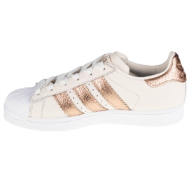 Chaussures Adidas Superstar W CG6449 blanc 1