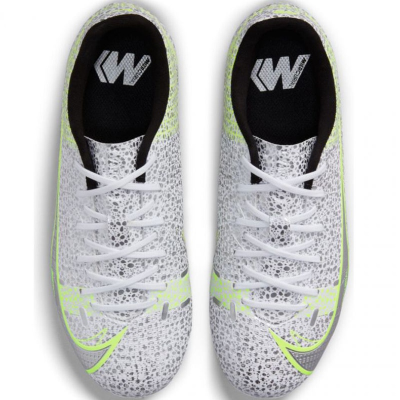 Nike Mercurial Vapor 14 Academy FG / MG Jr CV0811 107 chaussures de football gris argent 1