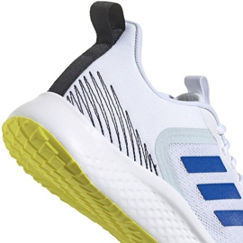 Chaussures de course Adidas Fluidstreet M FY8459 blanche bleu 4