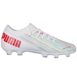 Chaussures de foot Puma Ultra 3.2 Fg Ag Jr 106360 06 multicolore blanc 1