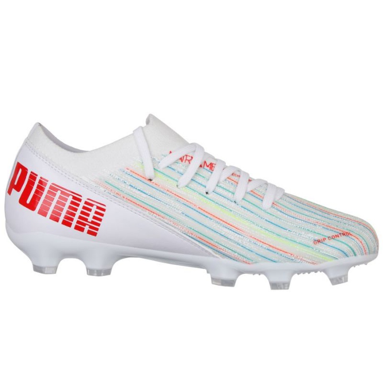 Chaussures de foot Puma Ultra 3.2 Fg Ag Jr 106360 06 multicolore blanche 1