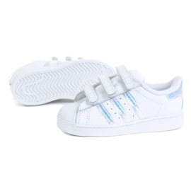 Chaussures Adidas Superstar Cf I Jr FV3657 blanc 1