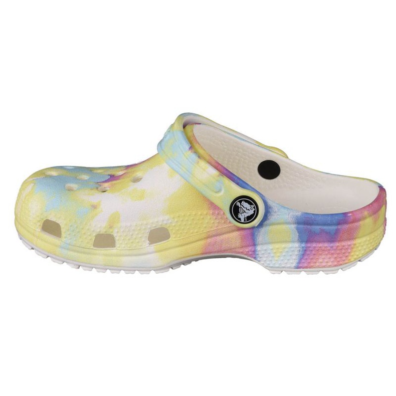 Crocs Classic Tie-Dye Graphic K Clog Jr 205451-94S multicolore jaune 1