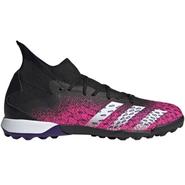 Chaussures de foot Adidas Predator Freak.3 Tf M FW7517 blanc, noir, rose noir 1