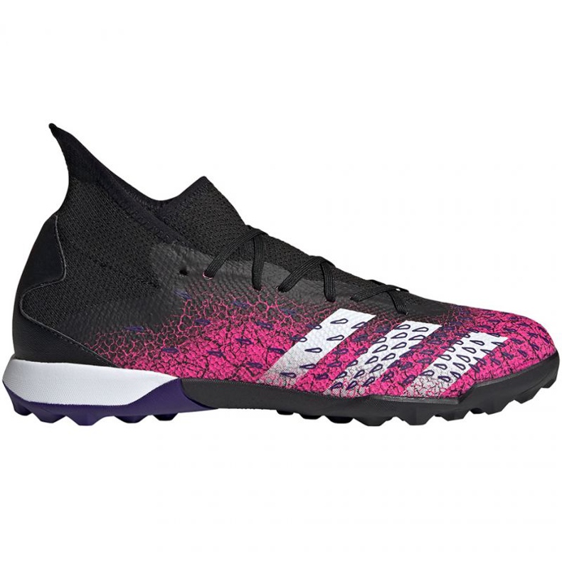 Chaussures de foot Adidas Predator Freak.3 Tf M FW7517 blanc, noir, rose le noir 1