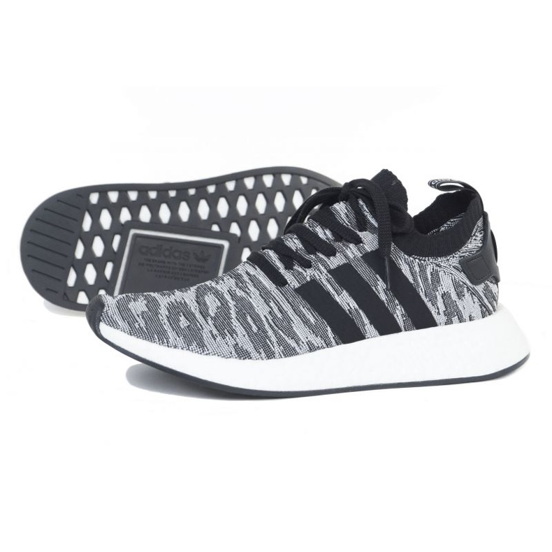 Chaussures adidas NMD_R2 Pk M BY9409 le noir gris 1