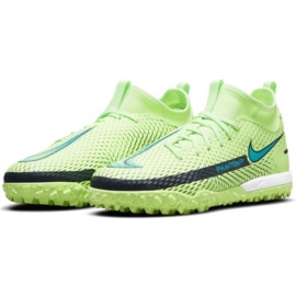 Nike Phantom Gt Academy Df Tf Jr CW6695 303 chaussures de football multicolore vert 3
