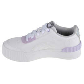 Puma Carina Lift Shine Ps Jr 380553 01 blanche rose 1 Puma Carina Lift Shine Ps Jr 380553 01 blanche rose 1