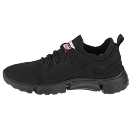 Chaussures Tommy Hilfiger Jeans Chunky Mono Sock Lea Baskets M EM0EM00679-BDS le noir 1