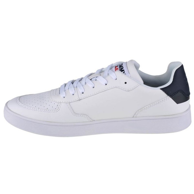 Tommy Hilfiger Jeans Reflective Basket W EN0EN01348-OGY chaussures blanche bleu marin 1