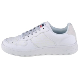 Tommy Hilfiger Jeans Basket réfléchissante W EN0EN01355-YBR blanche 1