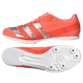 Adidas Adizero Md Spikes EE4605 chaussures de course à pointes rose 1 Adidas Adizero Md Spikes EE4605 chaussures de course à pointes rose 1