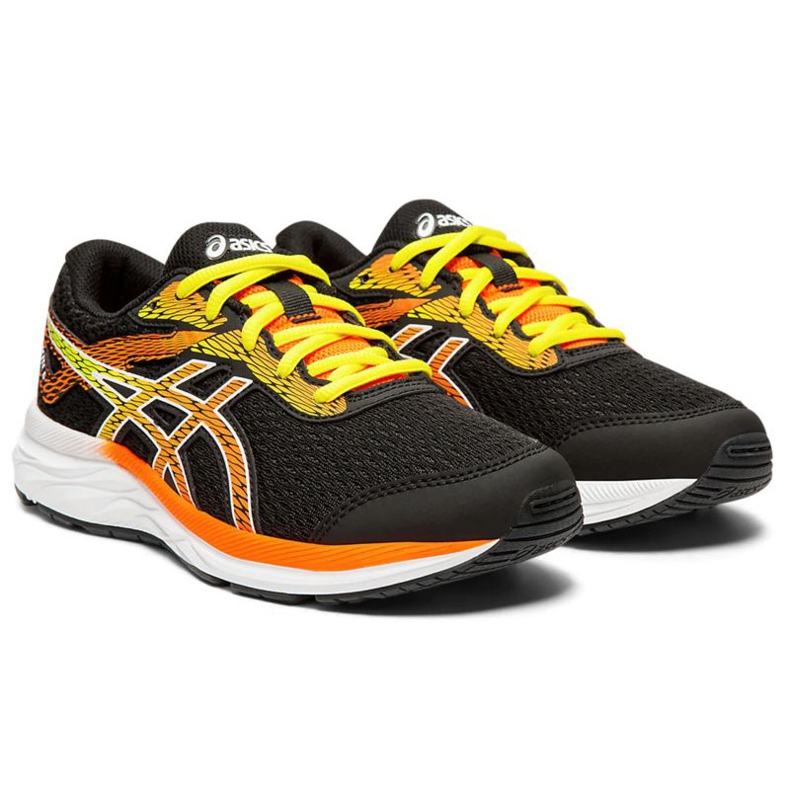Asics Gel-Excite 6 Gs Jr 1014A079-003 noir orange jaune 1