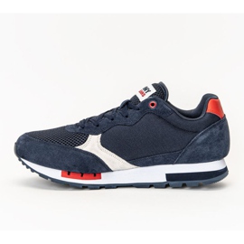 Chaussures Tommy Hilfiger Jeans Retro Runner Mix M EM0EM00699-C87 blanche bleu marin 1 Chaussures Tommy Hilfiger Jeans Retro Runner Mix M EM0EM00699-C87 blanche bleu marin 1