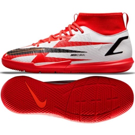 Nike Mercurial Superfly 8 Academy CR7 Ic Jr DB2676 600 chaussures de football multicolore blanche 1