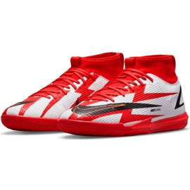 Nike Mercurial Superfly 8 Academy CR7 Ic Jr DB2676 600 chaussures de football multicolore blanche 2