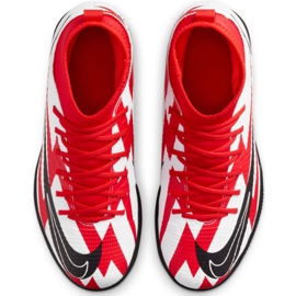 Nike Mercurial Superfly 8 Club CR7 Ic Jr DB0930 600 chaussures de football multicolore blanche 3