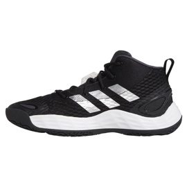 Chaussure de basket-ball Adidas Exhibit A Mid M H67747 noir noir 1