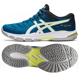 Asics Gel-Beyond 6 M 1071A049 402 chaussures de volley-ball multicolore bleu 1