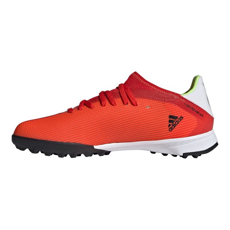 Chaussures de foot Adidas X Speedflow.3 Tf Jr FY3321 multicolore oranges et rouges 1