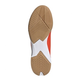 Chaussures de foot Adidas X Speedflow.3 In Jr FY3314 multicolore oranges et rouges 3