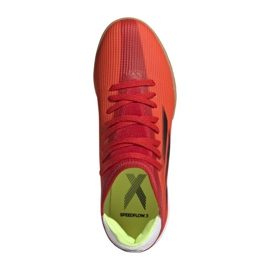 Chaussures de foot Adidas X Speedflow.3 In Jr FY3314 multicolore oranges et rouges 6