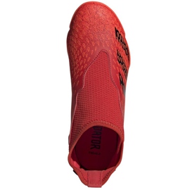 Chaussures de foot Adidas Predator Freak.3 Ll Tf Jr FY7869 multicolore oranges et rouges 2
