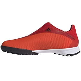 Chaussures de foot Adidas X Speedflow.3 Ll Tf Jr FY3255 multicolore oranges et rouges 1