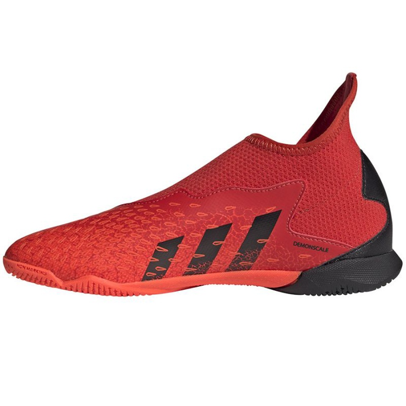 Chaussures de foot Adidas Predator Freak.3 Ll In Jr FY7870 multicolore oranges et rouges 1
