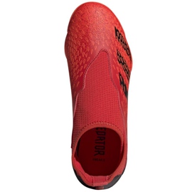 Chaussures de foot Adidas Predator Freak.3 Ll In Jr FY7870 multicolore oranges et rouges 2