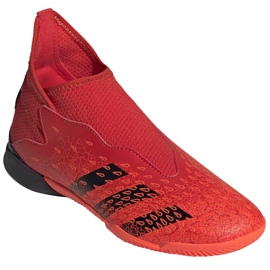 Chaussures de foot Adidas Predator Freak.3 Ll In Jr FY7870 multicolore oranges et rouges 3