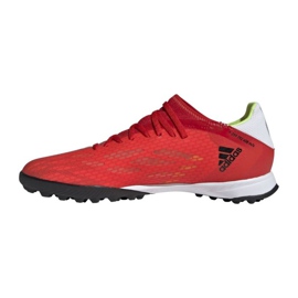 Chaussures de foot Adidas X Speedflow.3 Tf M FY3310 multicolore oranges et rouges 1