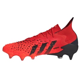 Chaussures de foot Adidas Predator Freak.1 Sg M FY6269 rouge noir oranges et rouges 1