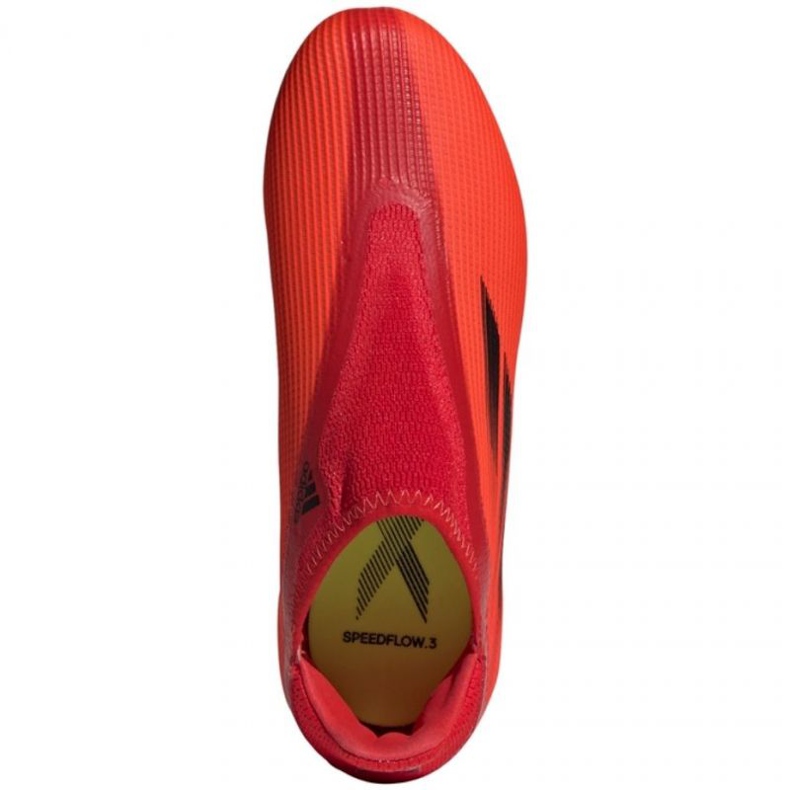 Chaussures de football Adidas X Speedflow.3 Fg Ll Jr FY3257 multicolore oranges et rouges 1