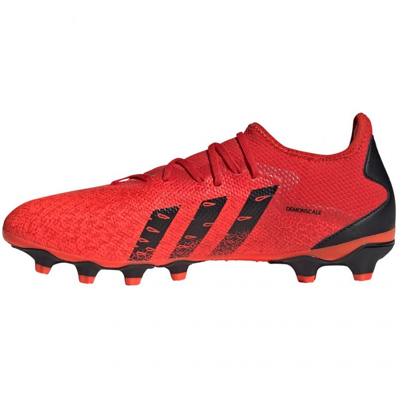 Chaussures de foot Adidas Predator Freak.3 Mg LM GZ2824 multicolore oranges et rouges 1