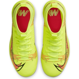 Nike Mercurial Superfly 8 Academy Ic Jr CV0784-760 chaussures de football multicolore jaunes 4