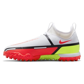 Nike Phantom GT2 Academy Df Tf Jr DC0818-167 chaussures de football multicolore blanche 1