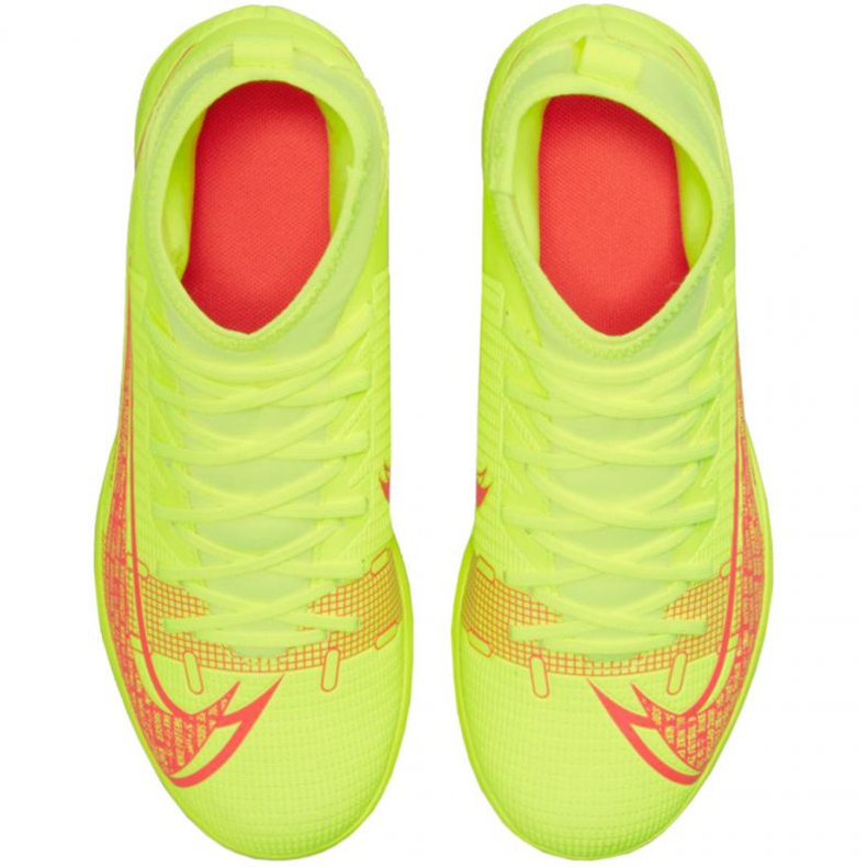 Nike Mercurial Superfly 8 Club Tf Jr CV0795 760 chaussures de football jaune jaunes 1